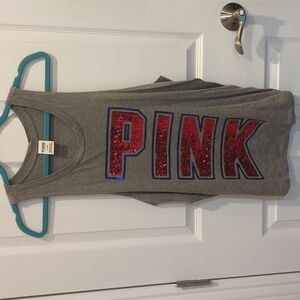 Victoria's Secret Pink Sequin USA shirt